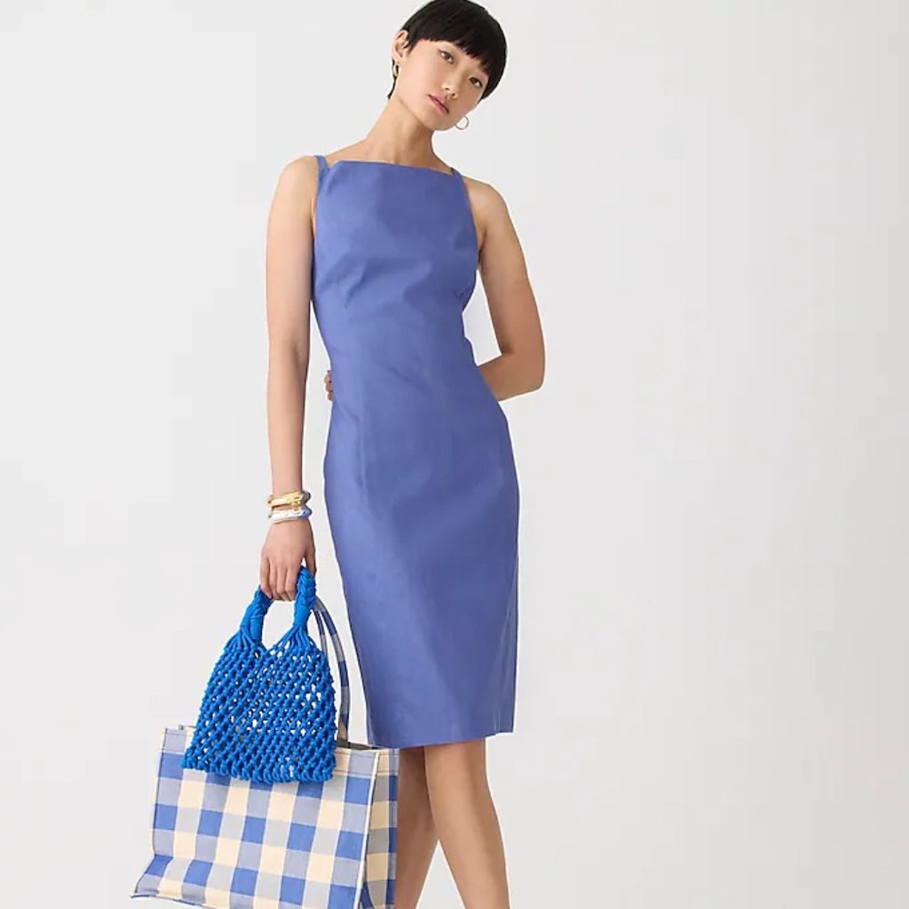 J Crew High-neck sheath dress